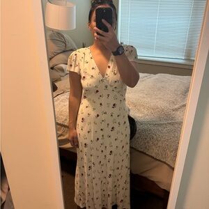 Doen x GAP Cream Dress with Floral Print